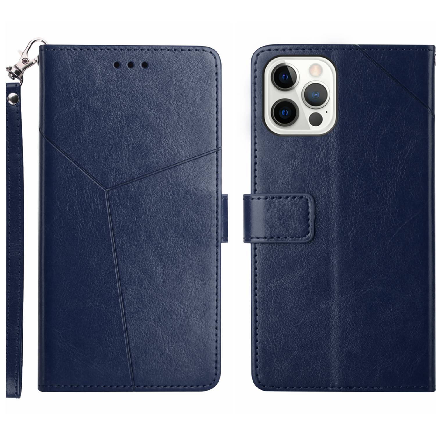 HT01 Phone Case for iPhone 15 Pro Max Y-shaped Line Imprinting Wallet Stand PU Leather Cover HT01 Phone Case for iPhone 15 Pro Max Y-shaped Line Imprinting Wallet Stand PU Leather Cover